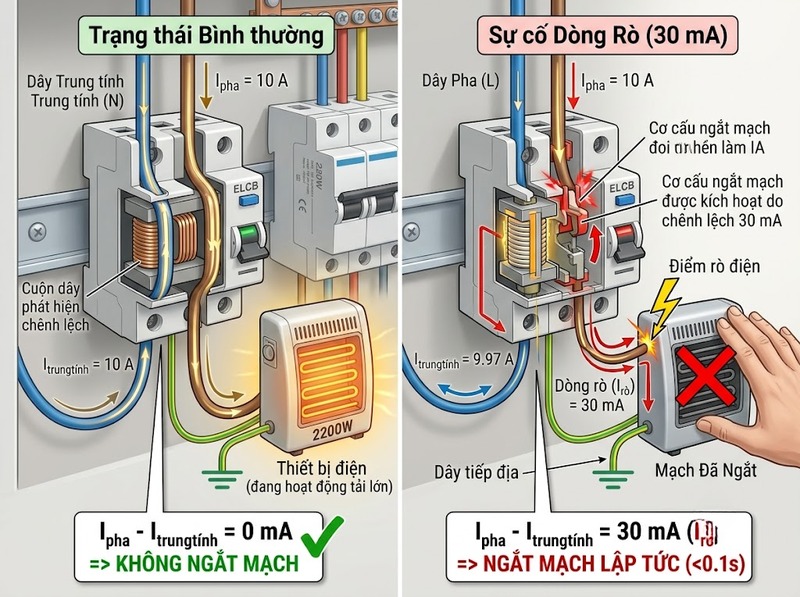 Vì sao ELCB thường xuyên bị nhảy?